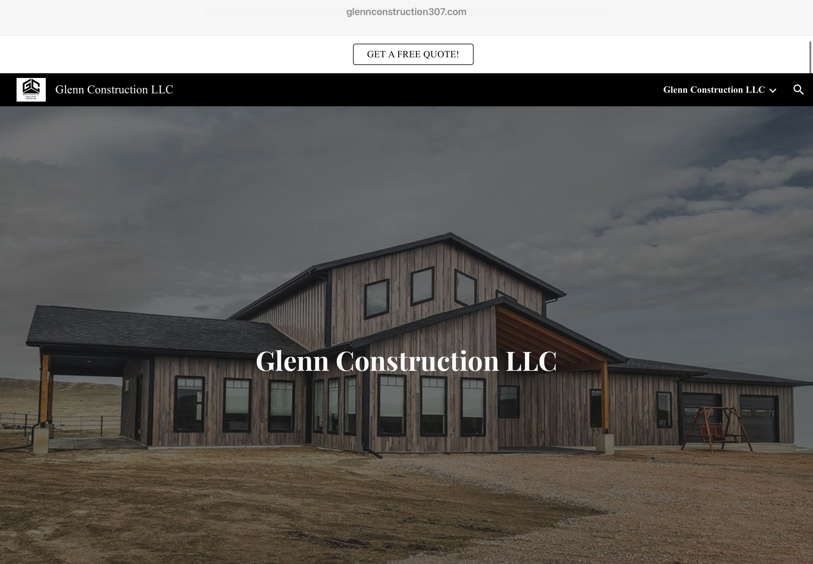 Glenn Construction Website